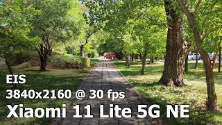 Xiaomi 11 Lite 5G NE  EIS 4K 2160p 30 fps camera video sample [upl. by Mori]