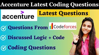 Accenture Coding Questions  Codeforces coding questions asked in Accenture 😮 accenturecoding job [upl. by Nylime]