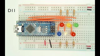 06 Breadboard opbouwen volgens schema [upl. by Ahsinet]