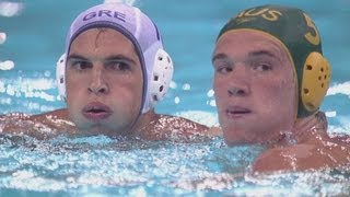 Mens Water Polo Preliminary Round  GRE v AUS  London 2012 Olympics [upl. by Valdes701]