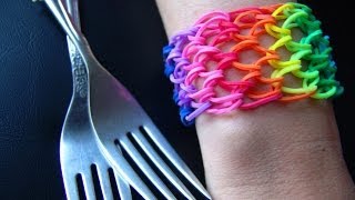 Как сделать браслет из резинок №27 Чешуя Дракона Rainbow loom bracelet Dragon scale [upl. by Otsirc462]