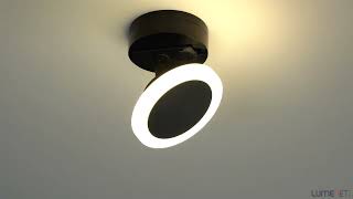 Ledvance Smart WIFI Tracklight Spot Circle LED with Track Adapter Black [upl. by Hekking254]