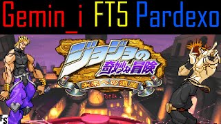 JJBA Heritage for the Future  Gemini DIO vs Pardexo DIOShadow DioKhan Fightcade FT5 [upl. by Omiseno]