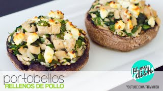 Portobellos Rellenos de Pollo [upl. by Gagnon]