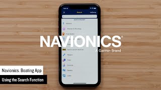 Support Using the Search Function in the Navionics® Boating App [upl. by Ihab]