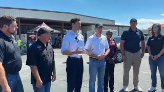 Senator Jon Ossoff Hosts Press Conference at Second Harvest of South Georgia [upl. by Esilahs]