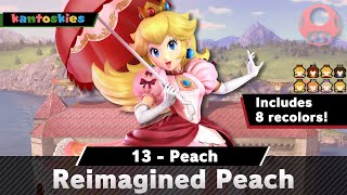 Reimagined Peach Smash Ultimate Mod Showcase [upl. by Naihr]