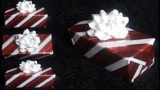 DIY Flip Lid Shoe Box Gift Wrapping Idea MadeByFate 225 [upl. by Ileray283]