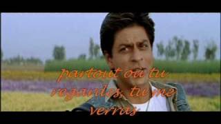 Main yahan hoon  Veer Zaara lyrics french [upl. by Eldoree]