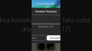 Error codes that I got [upl. by Anivlem]