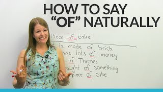 How to pronounce quotOFquot like a native English speaker [upl. by Nygem112]