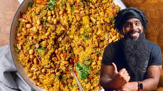 A feel good ANTIINFLAMMATORY Indian BIRYANI  Easy healthy Vegan and Vegetarian dinner recipe [upl. by Tawnya]