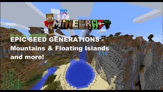 Minecraft 112 Seeds  TOP 5 BEST EPIC SEED GENERATIONS  Mountains Floating Islands amp MORE [upl. by Wertheimer]