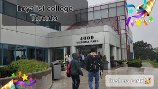 Vlog  Loyalist college Toronto  Freshers party 2022🥳 [upl. by Ahsahtan]