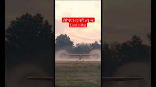 What Aircraft wingtip vortices amp wake turbulence look like in real life aviation shorts flying [upl. by Lucy126]