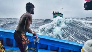 OMG Our Boat In Storms  Terrifying Monster Waves At Deep Sea  Deep Sea Fishing [upl. by Michelina]