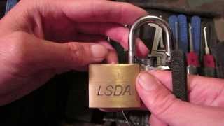 LSDA BP450 45mm Padlock Picked Open [upl. by Atinauq]