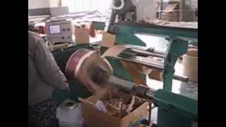 automatic transformer coil winding machine for HT coils HV coils [upl. by Maurita116]