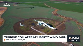 Turbine collapse at Liberty Wind Farm [upl. by Brinson]