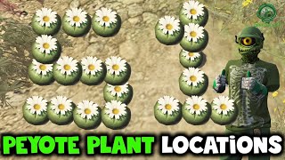 UPDATED All 51 Land Peyote Plant Locations GTA Online [upl. by Yks325]