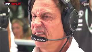 Toto Wolff’s reaction during Kimi Antonelli’s crash [upl. by Keene966]