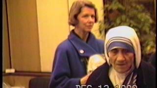 1990 Mom and Mother Teresa at Rome Airport [upl. by Assirrac612]