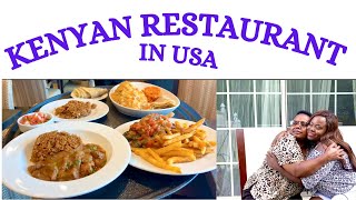 A visit to a Kenyan restaurant in the USA  Swahili village [upl. by Toomin426]