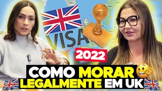 DESCUBRA COMO VIVER LEGALMENTE NA INGLATERRA EM 2022 Dra Francine Mendonça [upl. by Arand872]