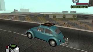 My Volkswagen Beetle sound mod in GTA San Andreas test [upl. by Trinl22]