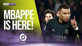 Nantes vs PSG Highlights Mbappé scores within just 15 minutes on the pitch 🤩 [upl. by Gaut]