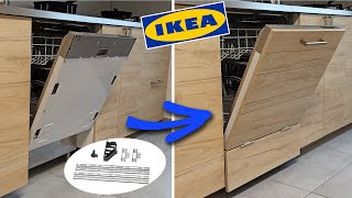 IKEA install Dishwasher Kitchen Door  porte lave vaisselle cuisine ERSATTARE [upl. by Niala762]