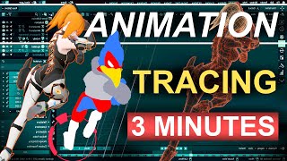 Blender 283  Video Tracing Animations Rotoscoping In 3 Minutes [upl. by Zeiler]