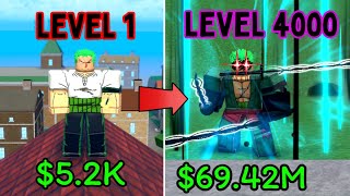 Starting Over As ZORO And Getting To Max Level  King Legacy [upl. by Sari]