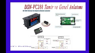 DSNVC288 DC 100V 10A voltmetre ampermetre Ölçüm sorunu onarımı ve genel anlatımı [upl. by Eddina]