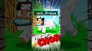 Jack Bhaiya The Op Chor 😜 GamerFleet AnshuBisht gamerfleet anshubisht minecraft shorts [upl. by Ojytteb]