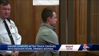 Truck crashes into house pinning woman [upl. by Gilson116]