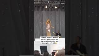 Mariah Carey realized her playback failed and she did this🤯 mariahcarey singer pop popmusic [upl. by Joliet]