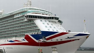 PampO Britannia crashes into oil tanker amid Mallorca storm [upl. by Alisen682]