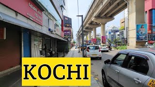 kochi City Manorama junctionpanampilly Nagarwalking tour in india kerala 2024 [upl. by Etnauj720]