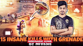 World Record in Tournament  15 Kills Alone Ft GodL Nivesh [upl. by Romo]