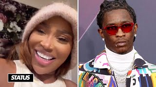 Young Thugs Ex Karlae Responds To Rumors That Shes Trying To Get Him Back [upl. by Frissell]