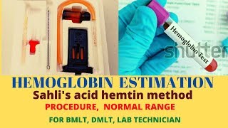 Hemoglobin test in hindi  sahli method hemoglobin test [upl. by Aeriela]