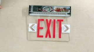 ELSMR Edge Lit Exit Sign [upl. by Aniraad]