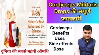 Well Cordyceps Militaris drops Benifit  Cordyceps health benefits [upl. by Atikahc]