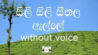 Sili Sili Seethala Alle karaoke without voice සිලි සිලි සීතල ඇල්ලේ [upl. by Daberath]