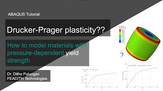 How to use pressuredependent DruckerPrager plasticity in ABAQUS for polymer plasticity [upl. by Gibeon]