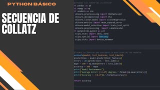 Ejercicios básicos de Python secuencia de Collatz [upl. by Home]