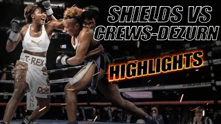 Claressa Shields vs Franchon CrewsDezurn  Highlights  Intense Fight [upl. by Floria]