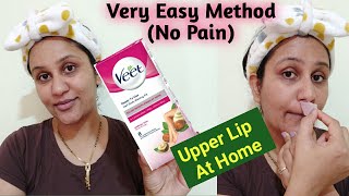 Remove Facial Hair With Wax Strips  How To Remove Upper Lip Chin Hair At Home  Safe n No Pain [upl. by Lisab]