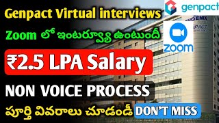 Genpact Recruitment 2023  Virtual Interviews  Non Voice ProcessZoom InterviewsJobs in Hyderabad [upl. by Royal770]